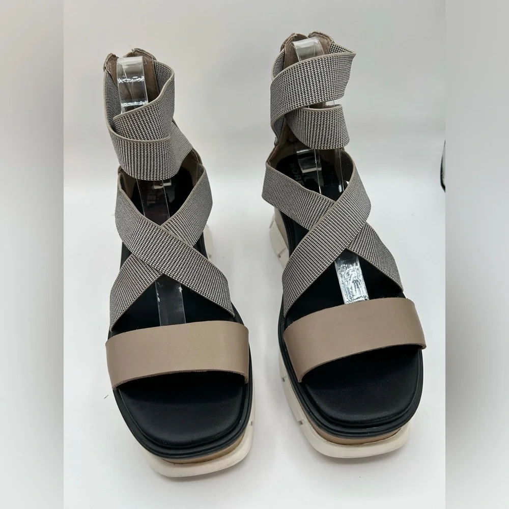Sorel Women's Platform Sandals - Gray and Tan lowest price - Picture 6 of 15